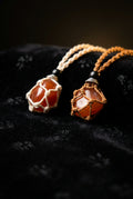 Carnelian Macrame Rope Necklace